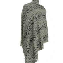10% cashmere 90% wool printed shawl